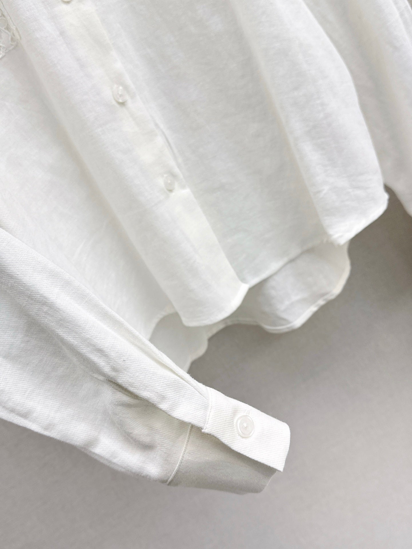 Brune 25ss lace linen shirt