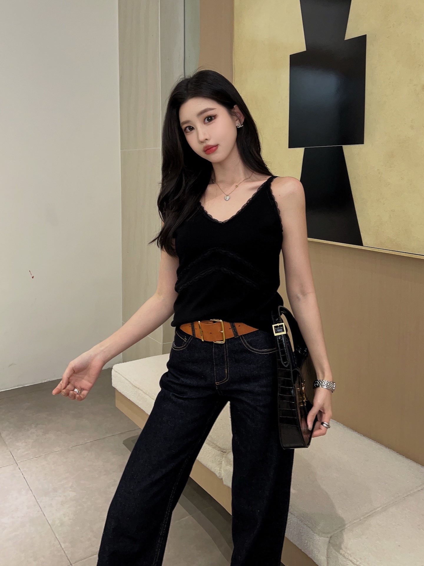 CD 25ss lace camisole