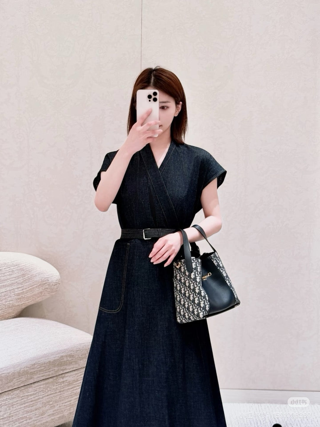 CD 25ss denim dress