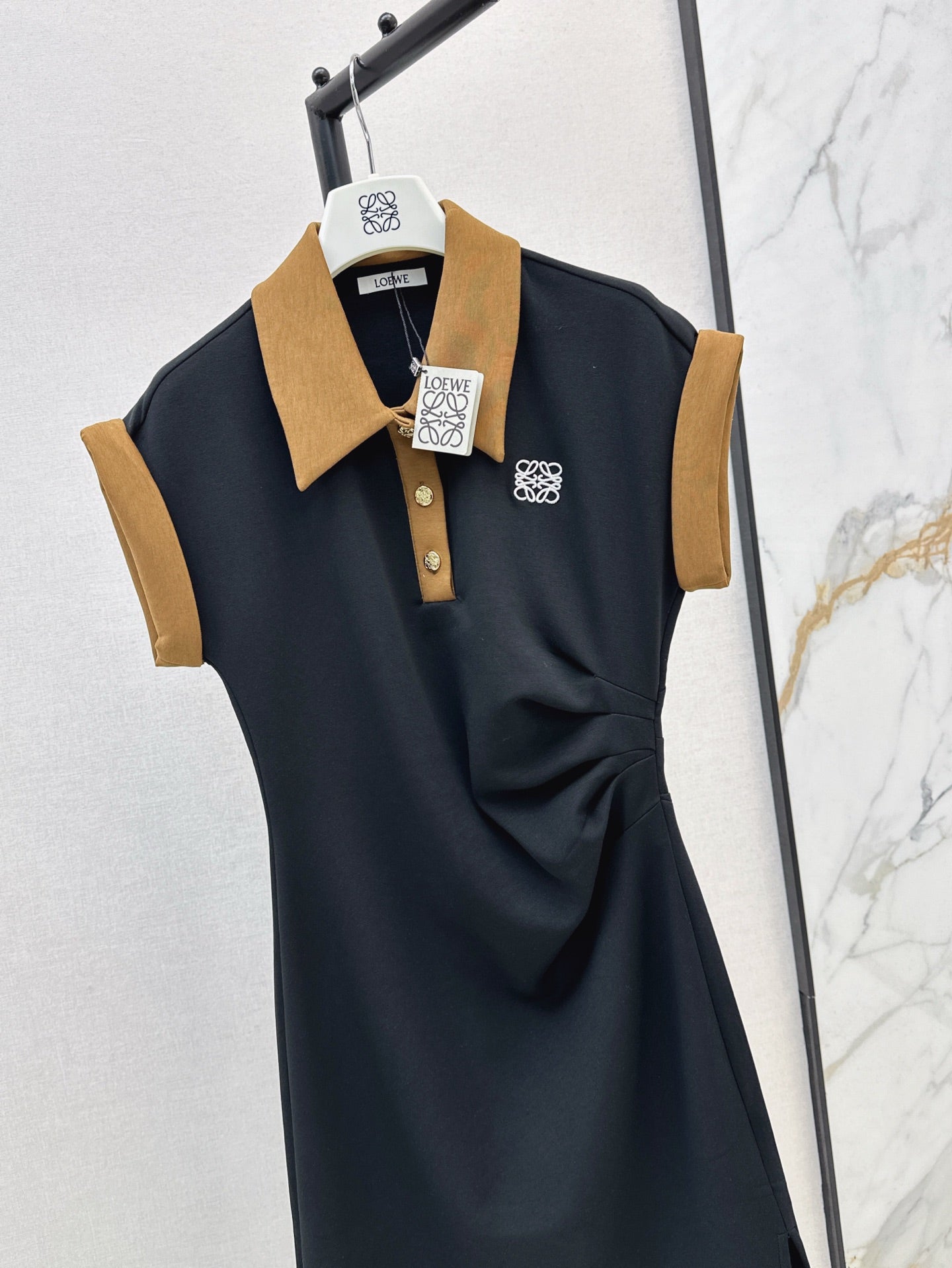Loe 25ss lapel dress