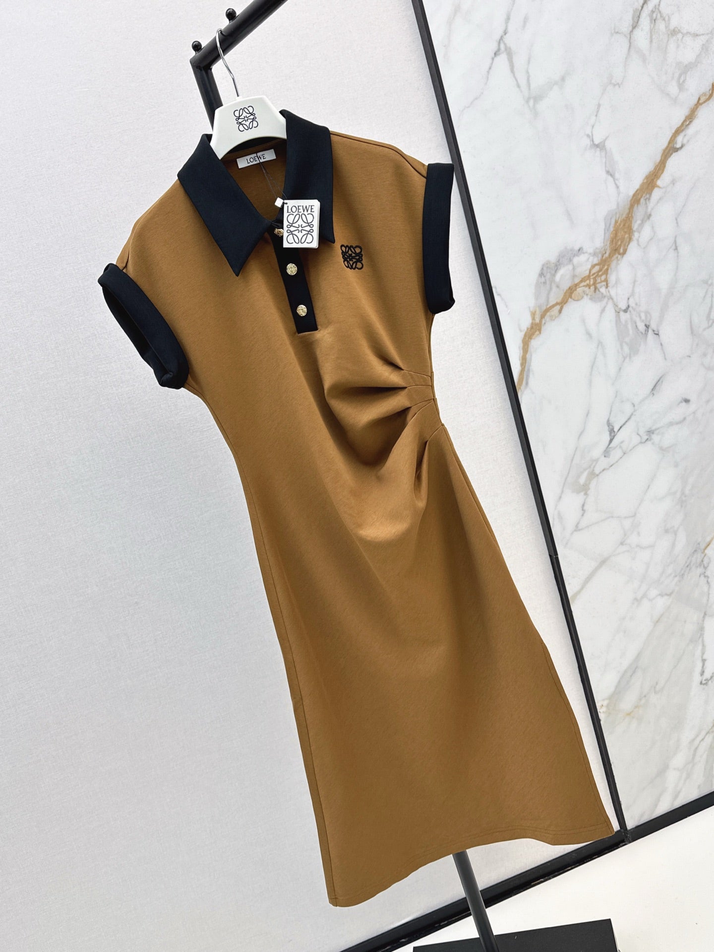 Loe 25ss lapel dress