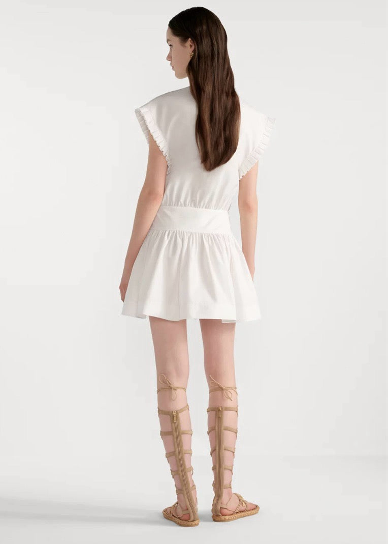 CD 25ss ruffle sleeveless dress