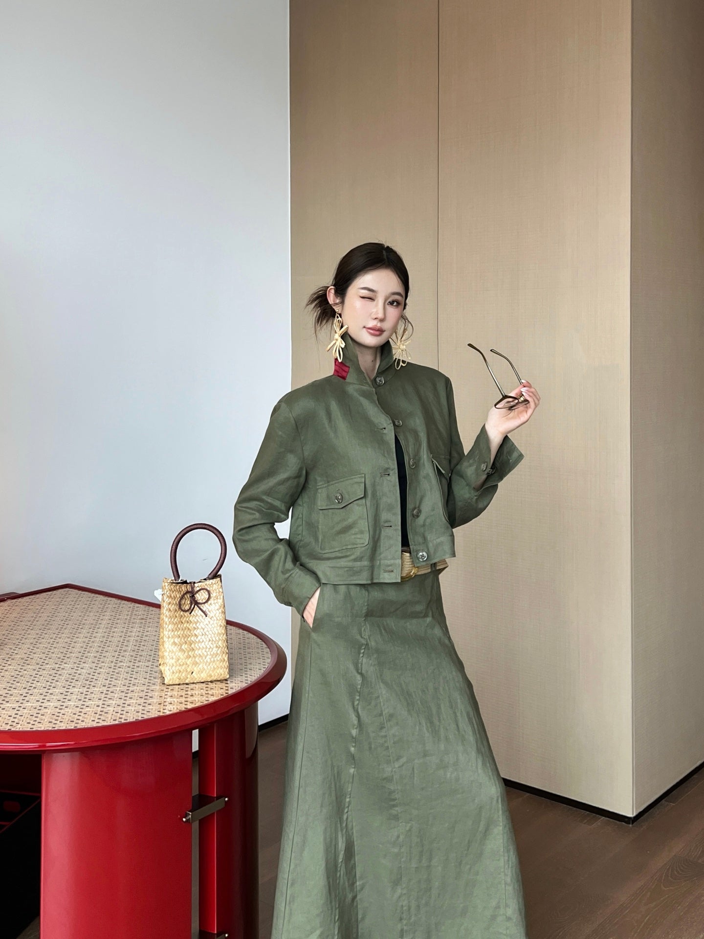 Loro 25ss Linen jacket