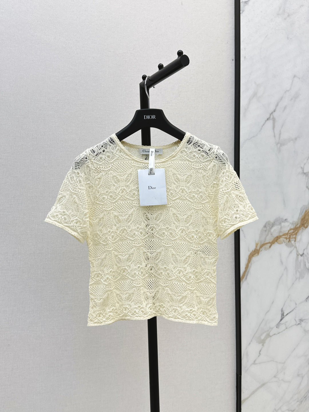 CD 25ss knit hollow shirt