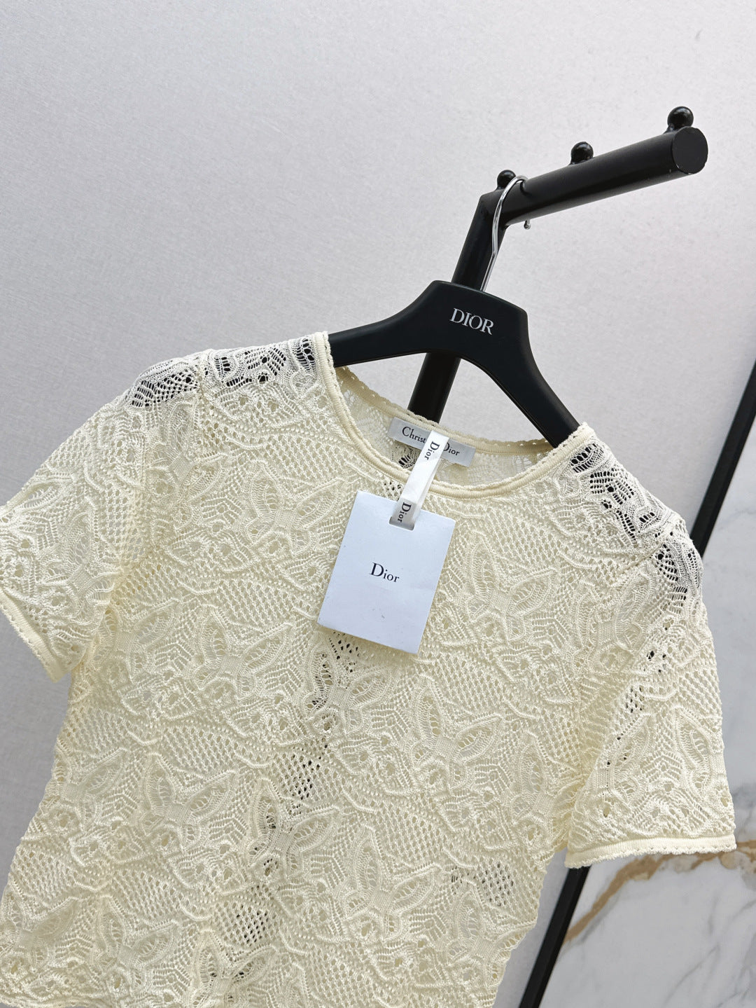 CD 25ss knit hollow shirt