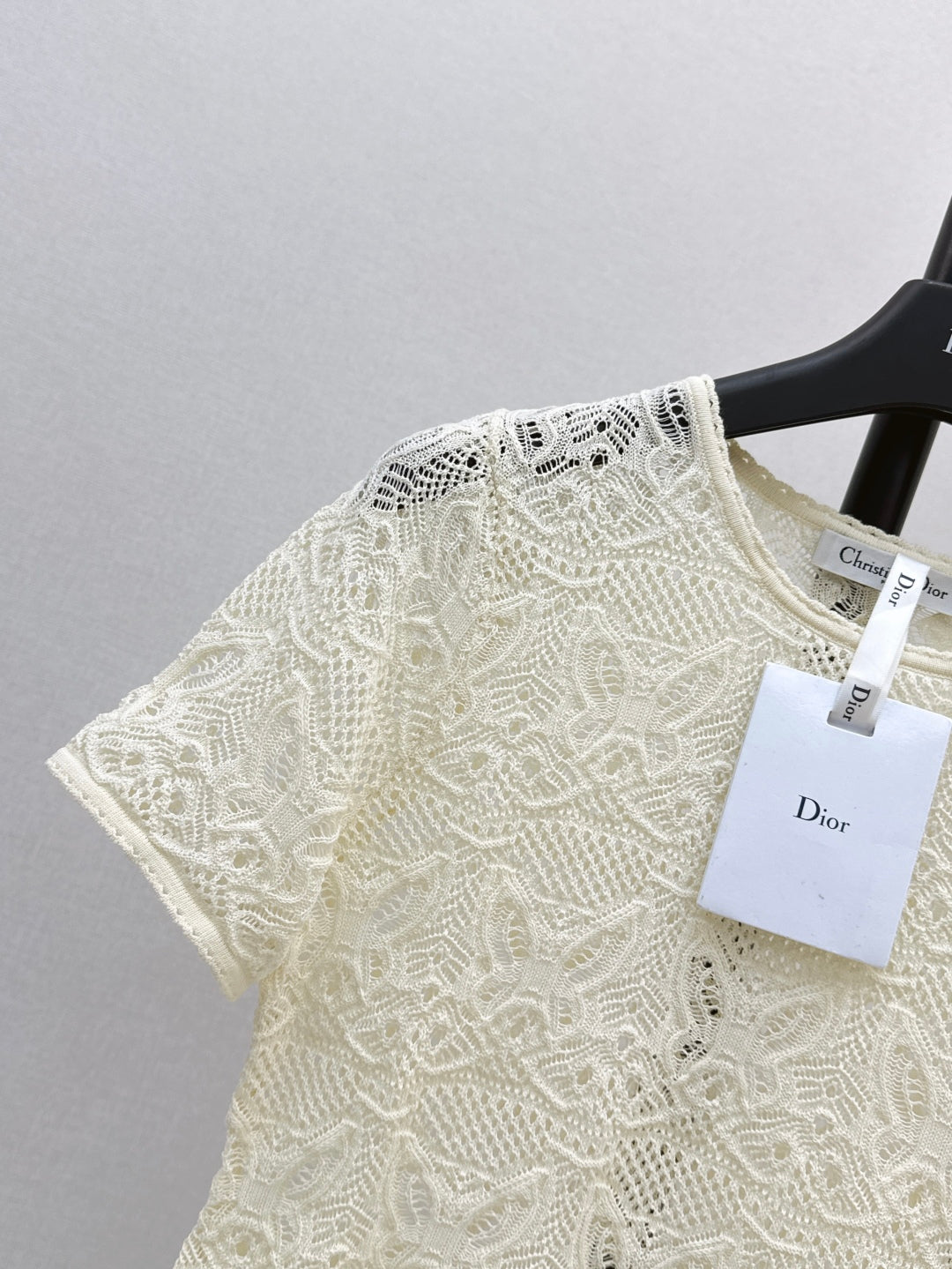 CD 25ss knit hollow shirt