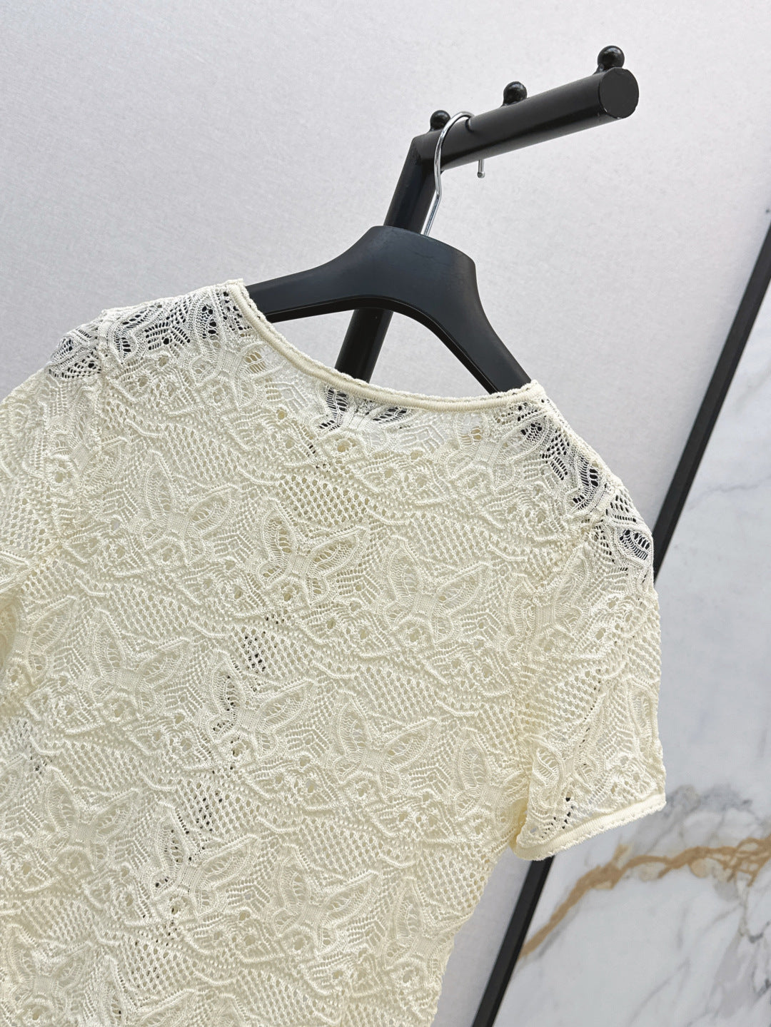 CD 25ss knit hollow shirt