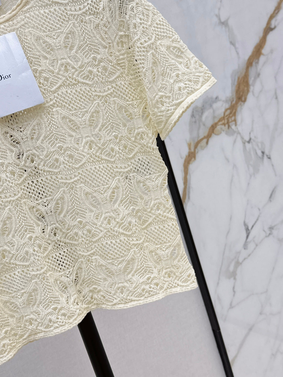 CD 25ss knit hollow shirt