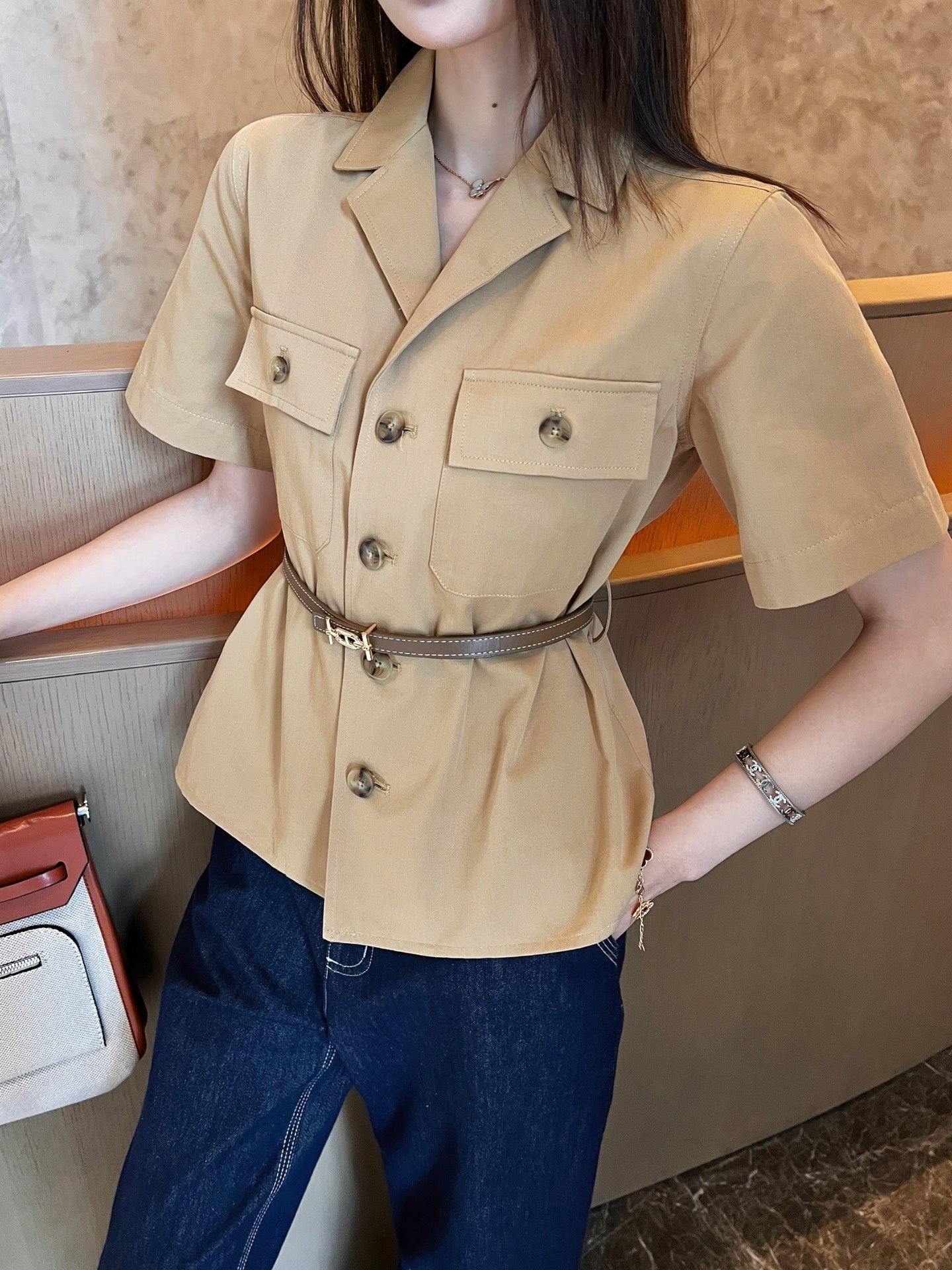 Herm 25ss cargo shirt