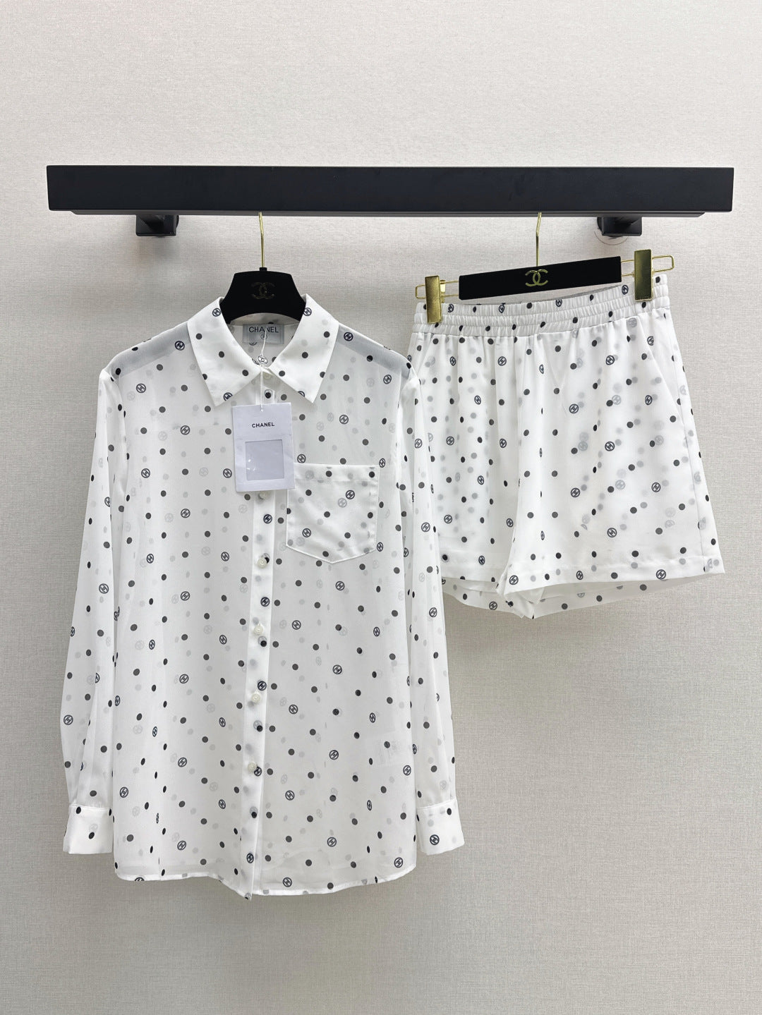Chan 25ss print shirt suit