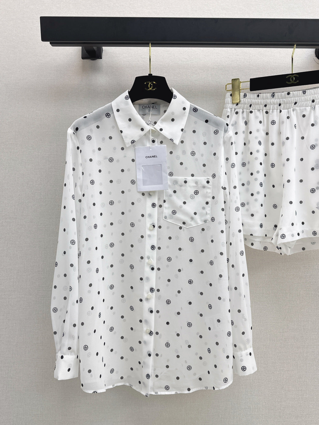 Chan 25ss print shirt suit