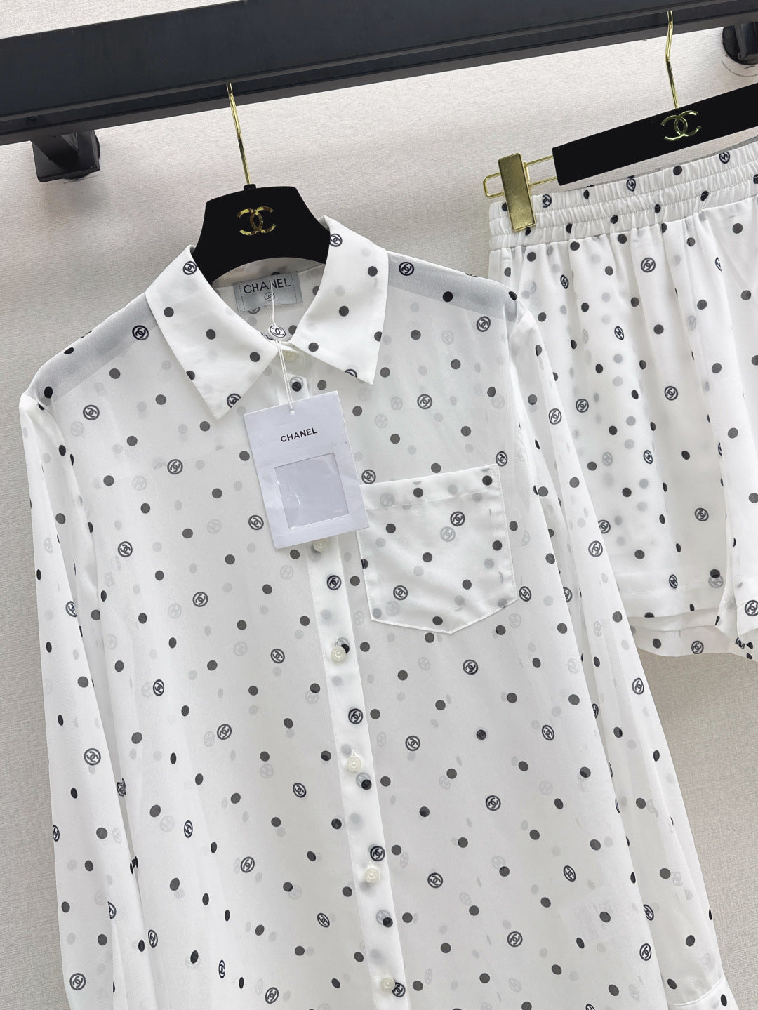 Chan 25ss print shirt suit
