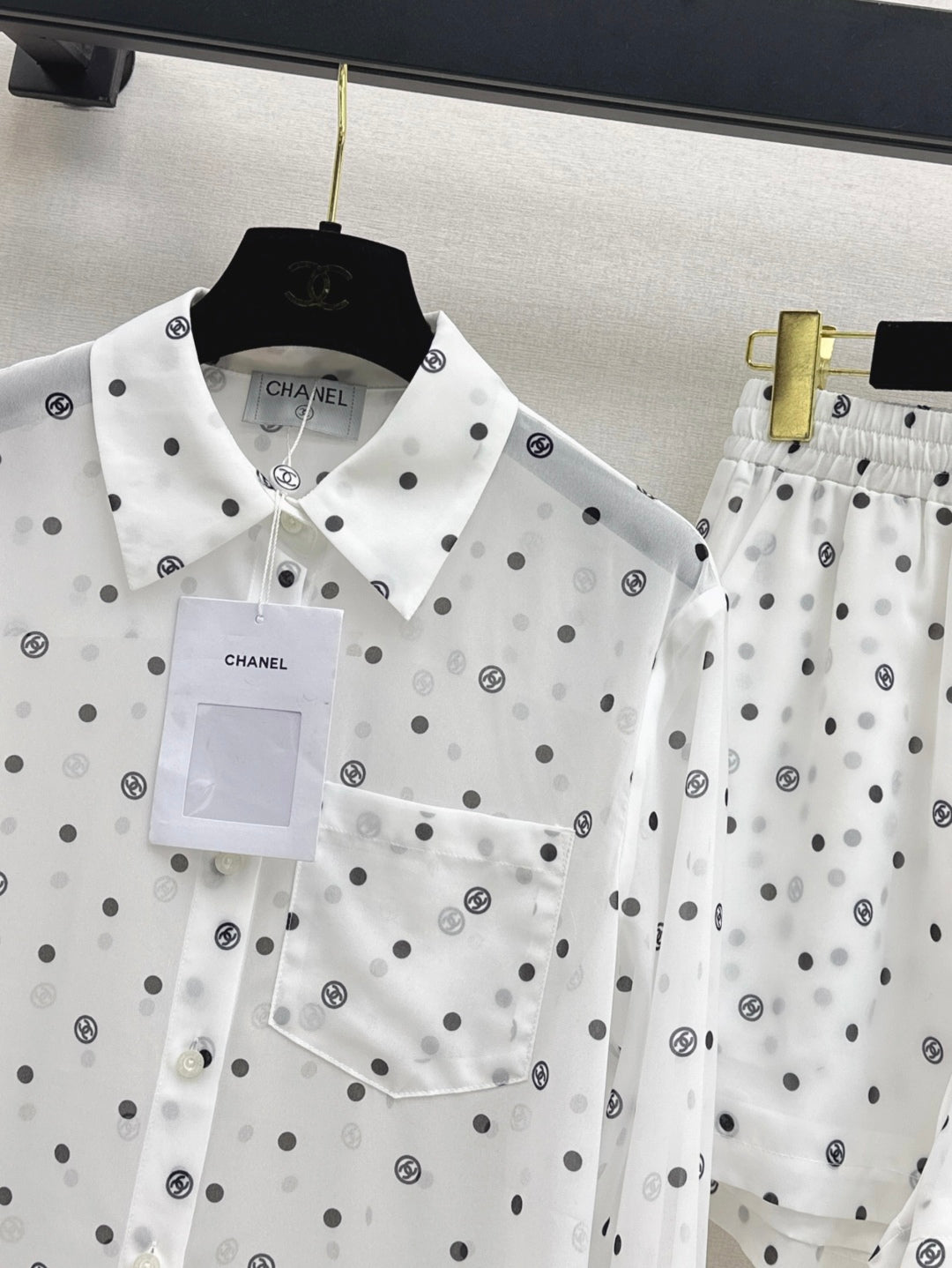 Chan 25ss print shirt suit