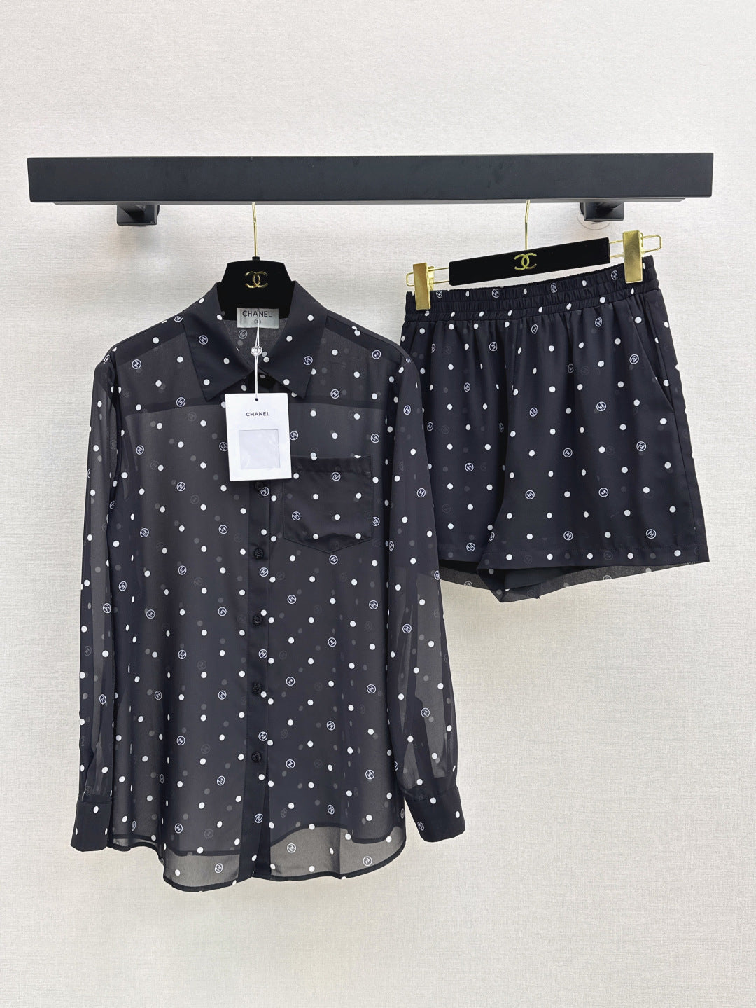Chan 25ss print shirt suit