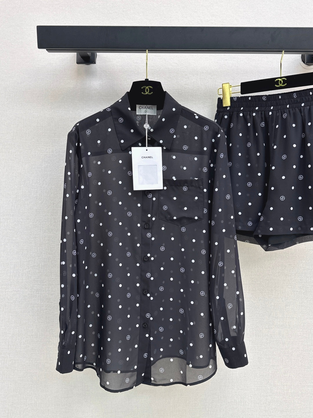 Chan 25ss print shirt suit