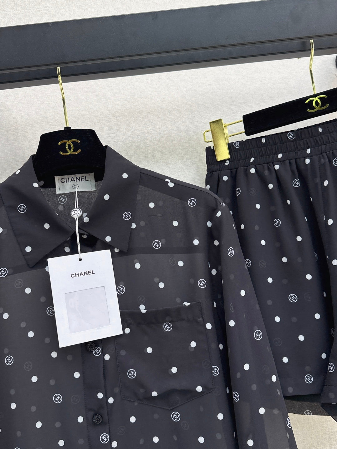 Chan 25ss print shirt suit