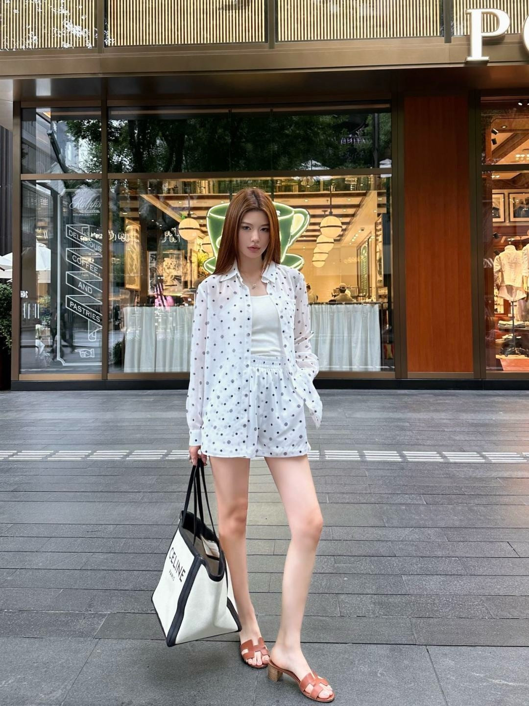 Chan 25ss print shirt suit