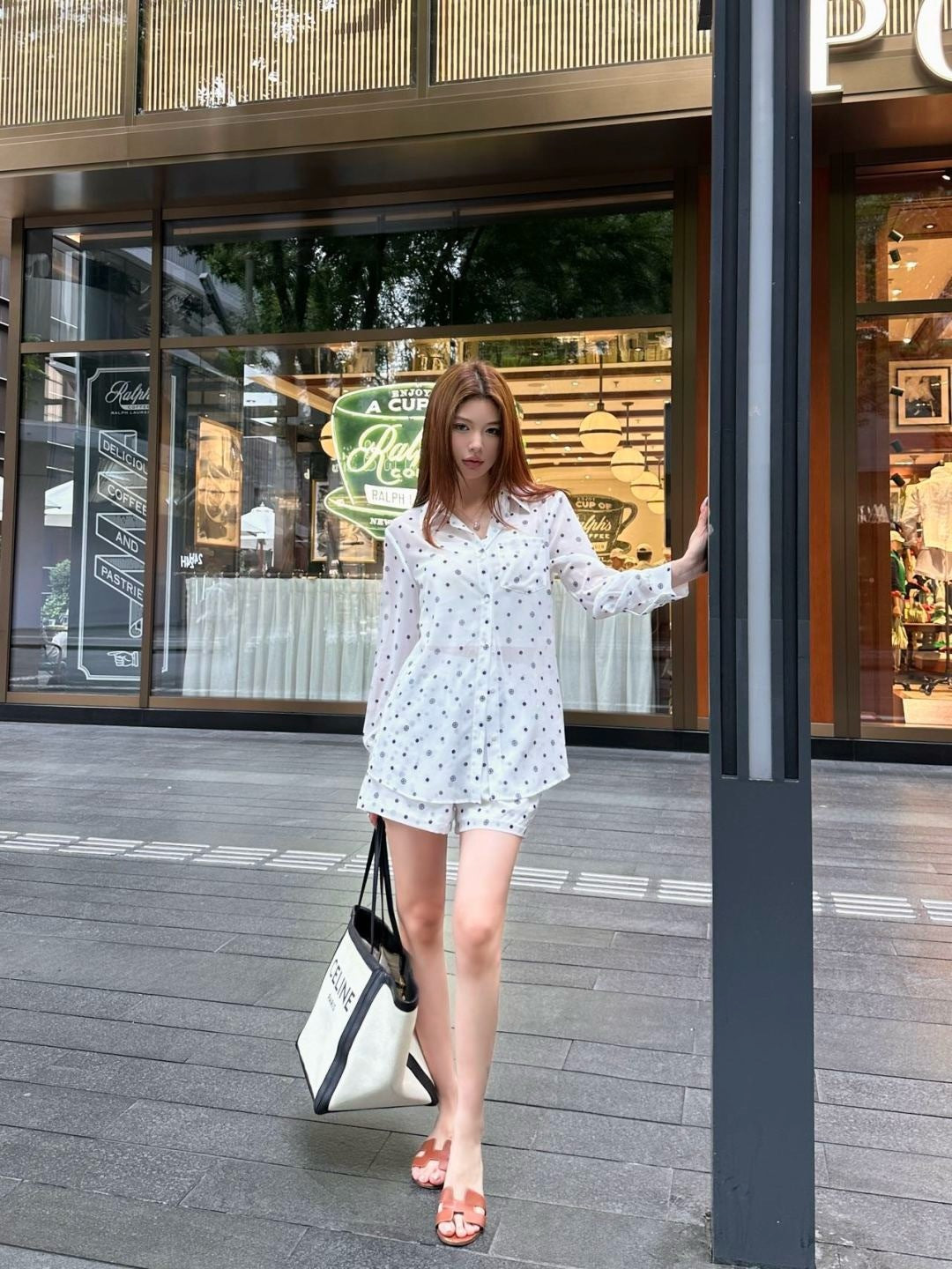 Chan 25ss print shirt suit