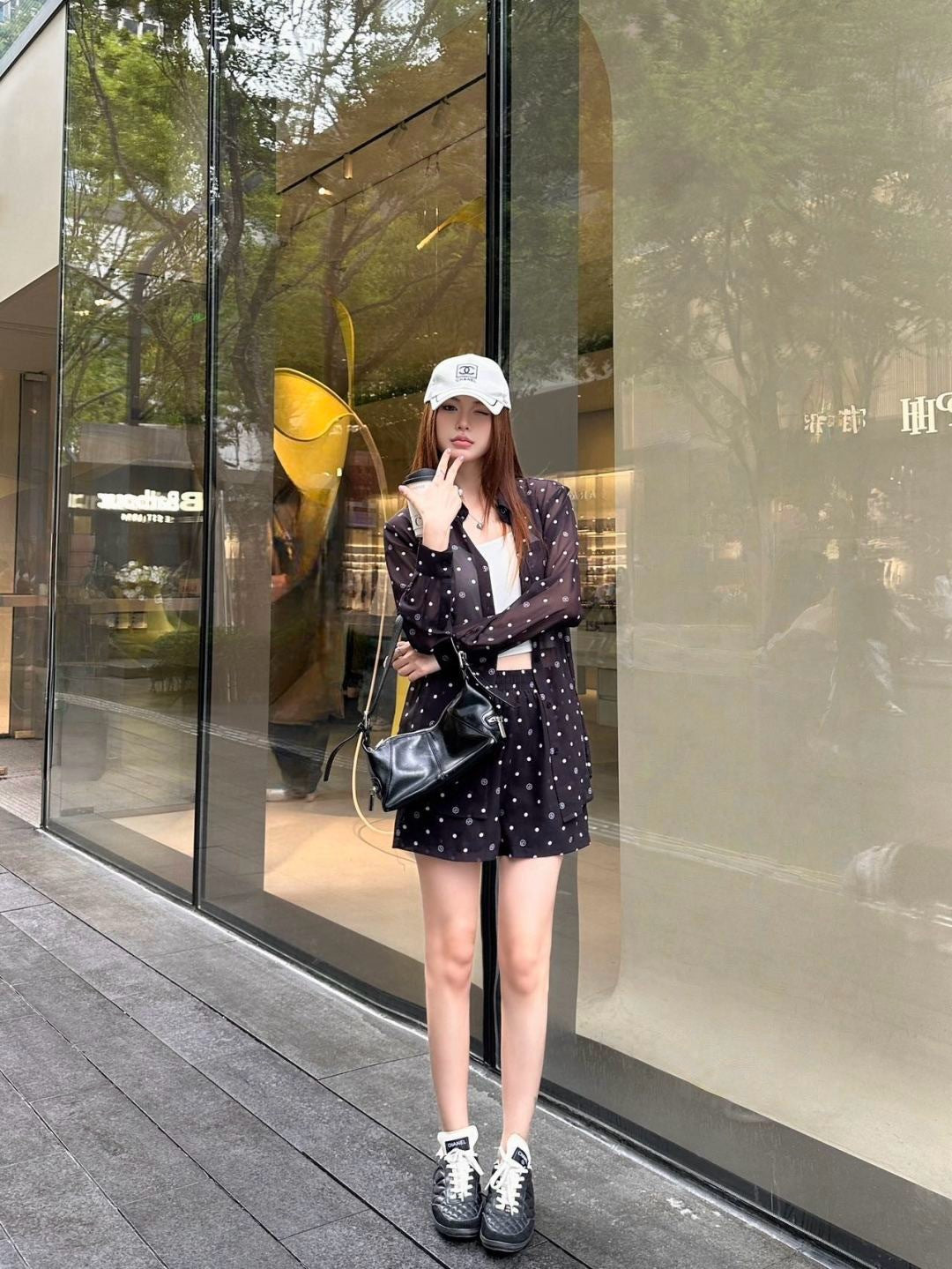 Chan 25ss print shirt suit