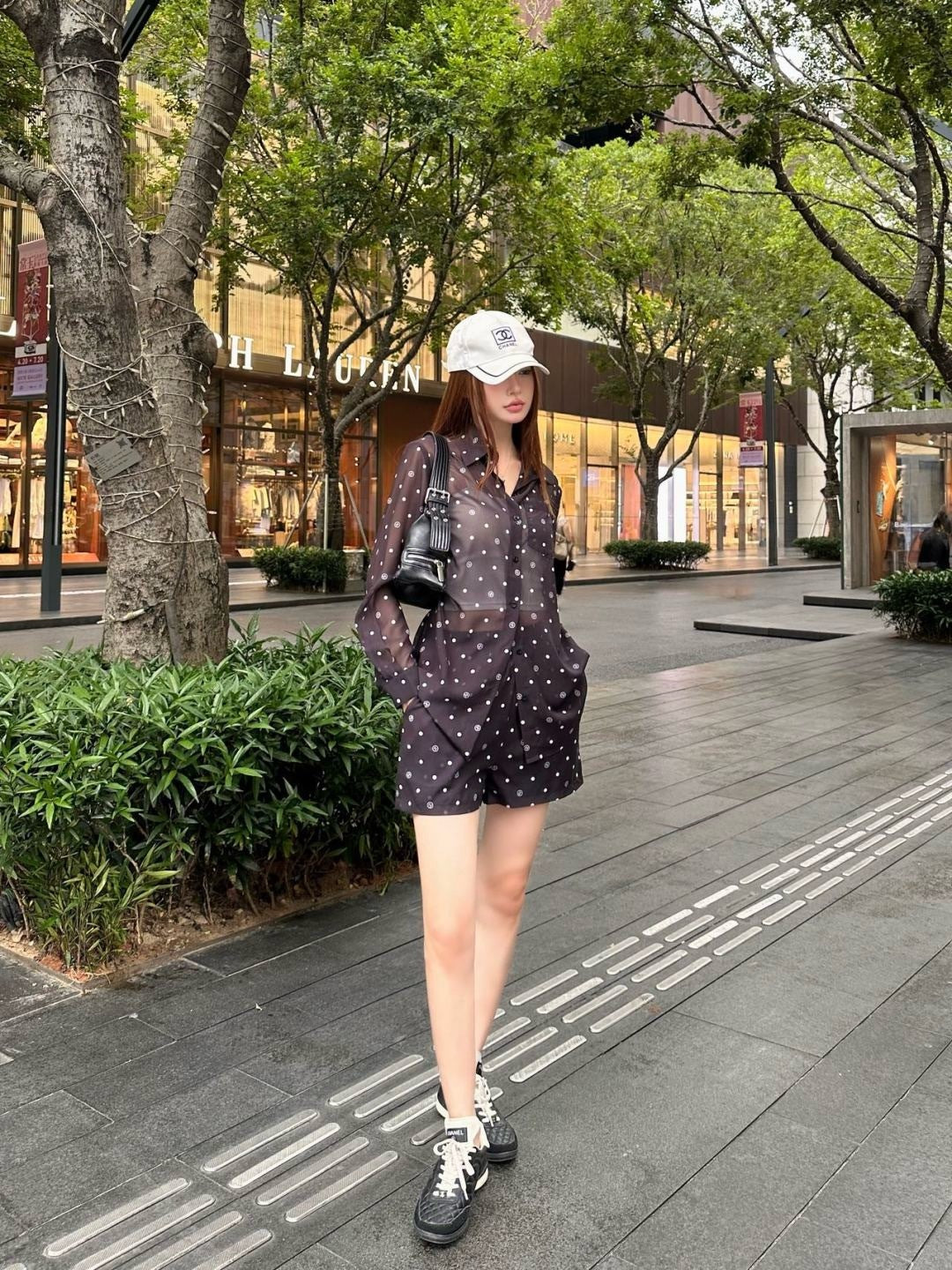 Chan 25ss print shirt suit