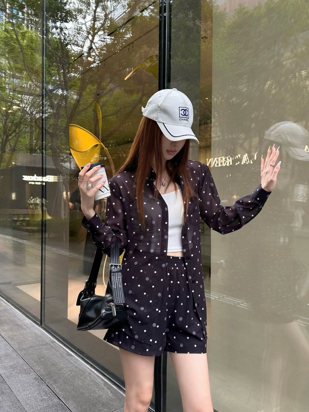 Chan 25ss print shirt suit