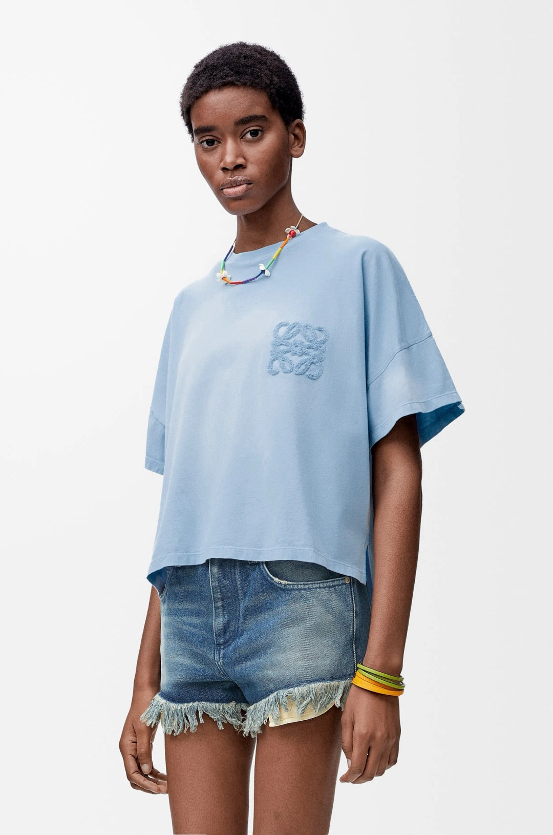 Loe 25ss embroidered t-shirt