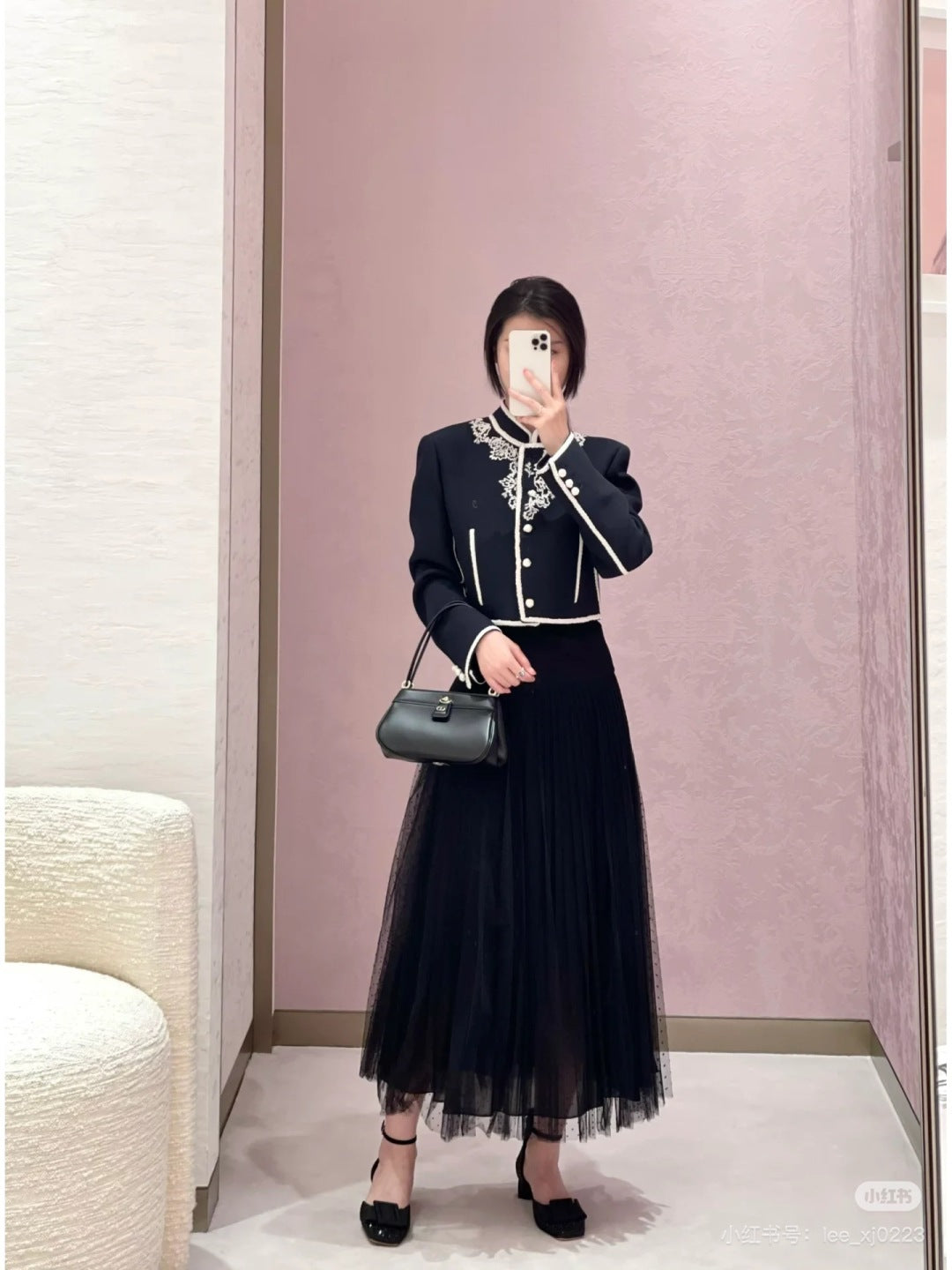 CD 25ss pleated skirt