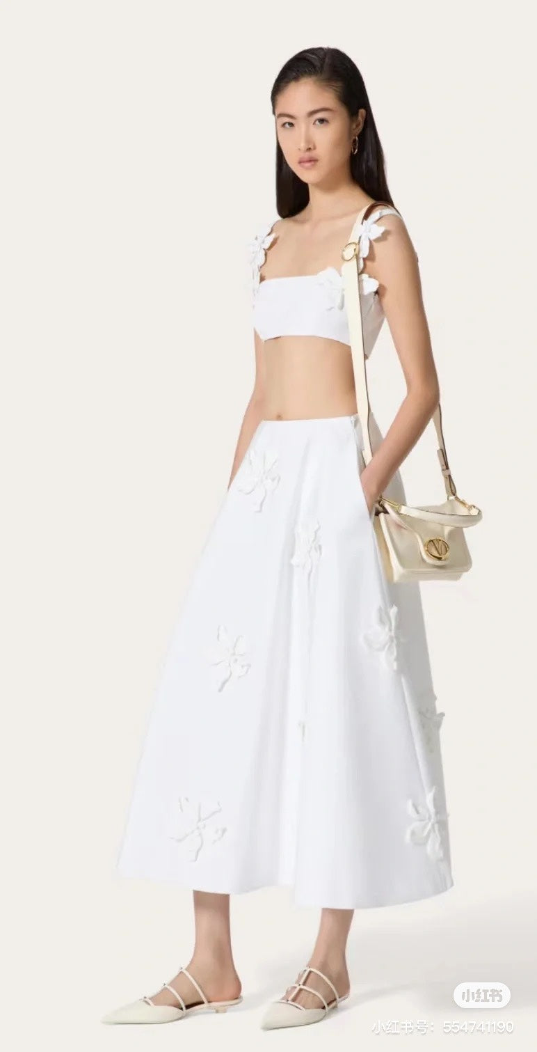 Val 25ss embroidered skirt