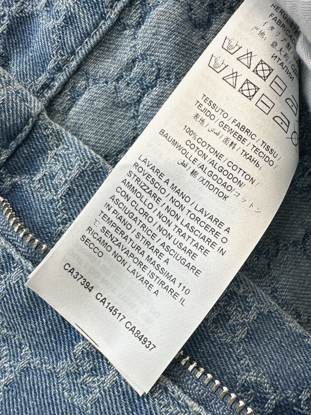 Guc 25ss jacquard denim jumpsuit