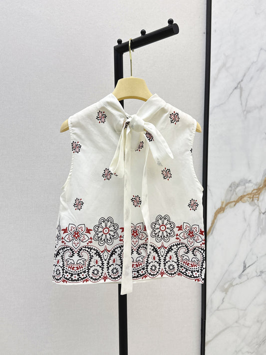 Miu 25ss linen vest