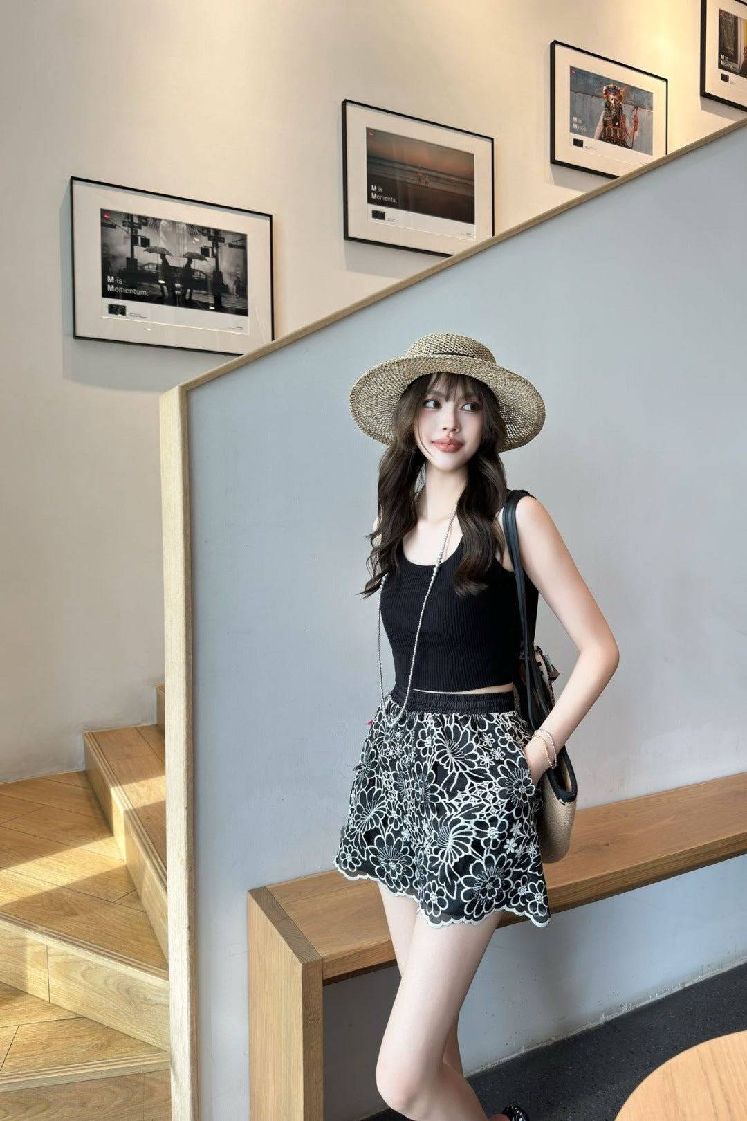 CD 25ss embroidered skirt