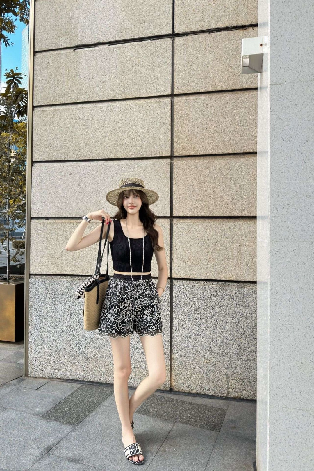 CD 25ss embroidered skirt