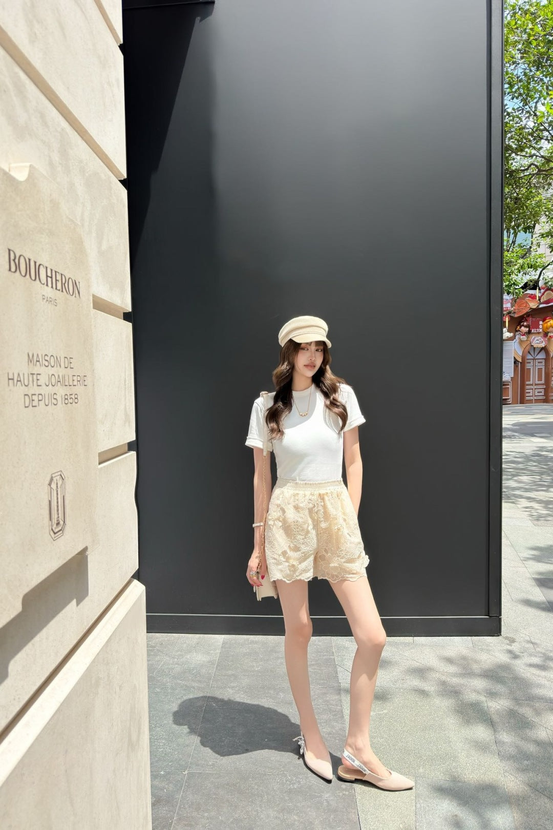 CD 25ss embroidered skirt