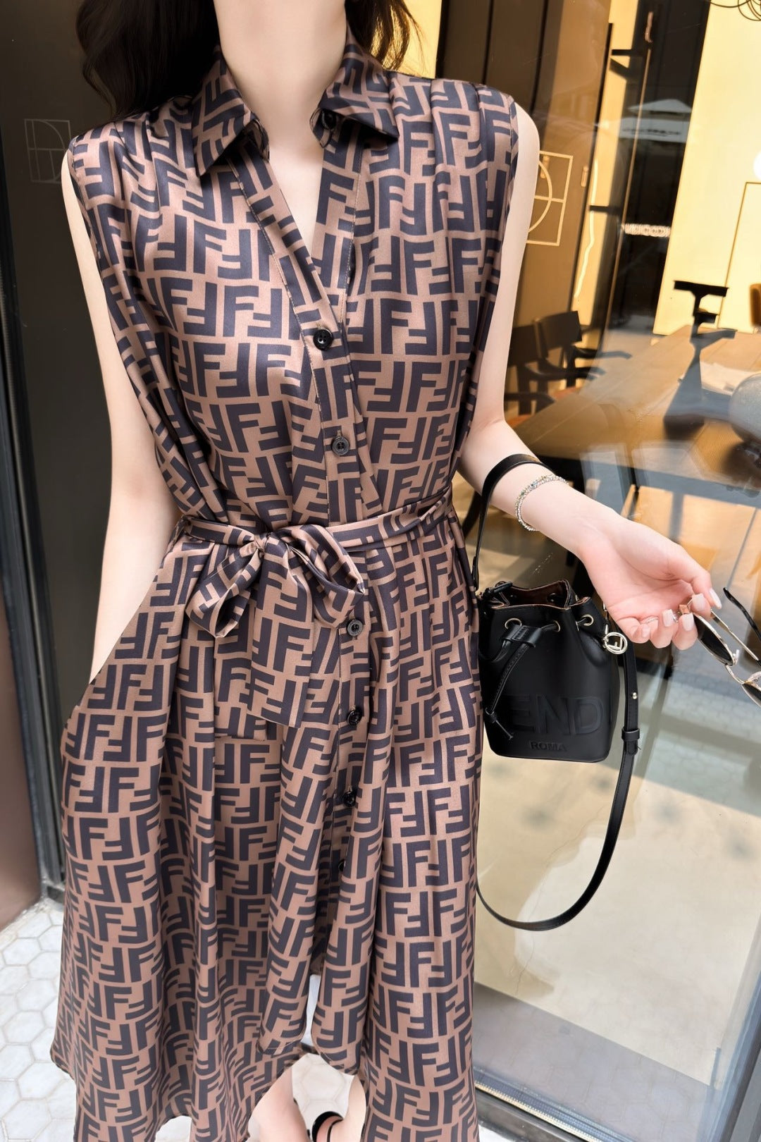 Fen 25ss sleeveless dress