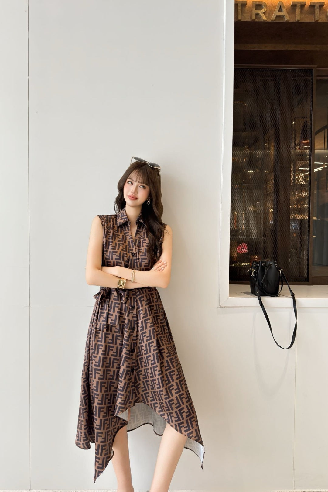 Fen 25ss sleeveless dress