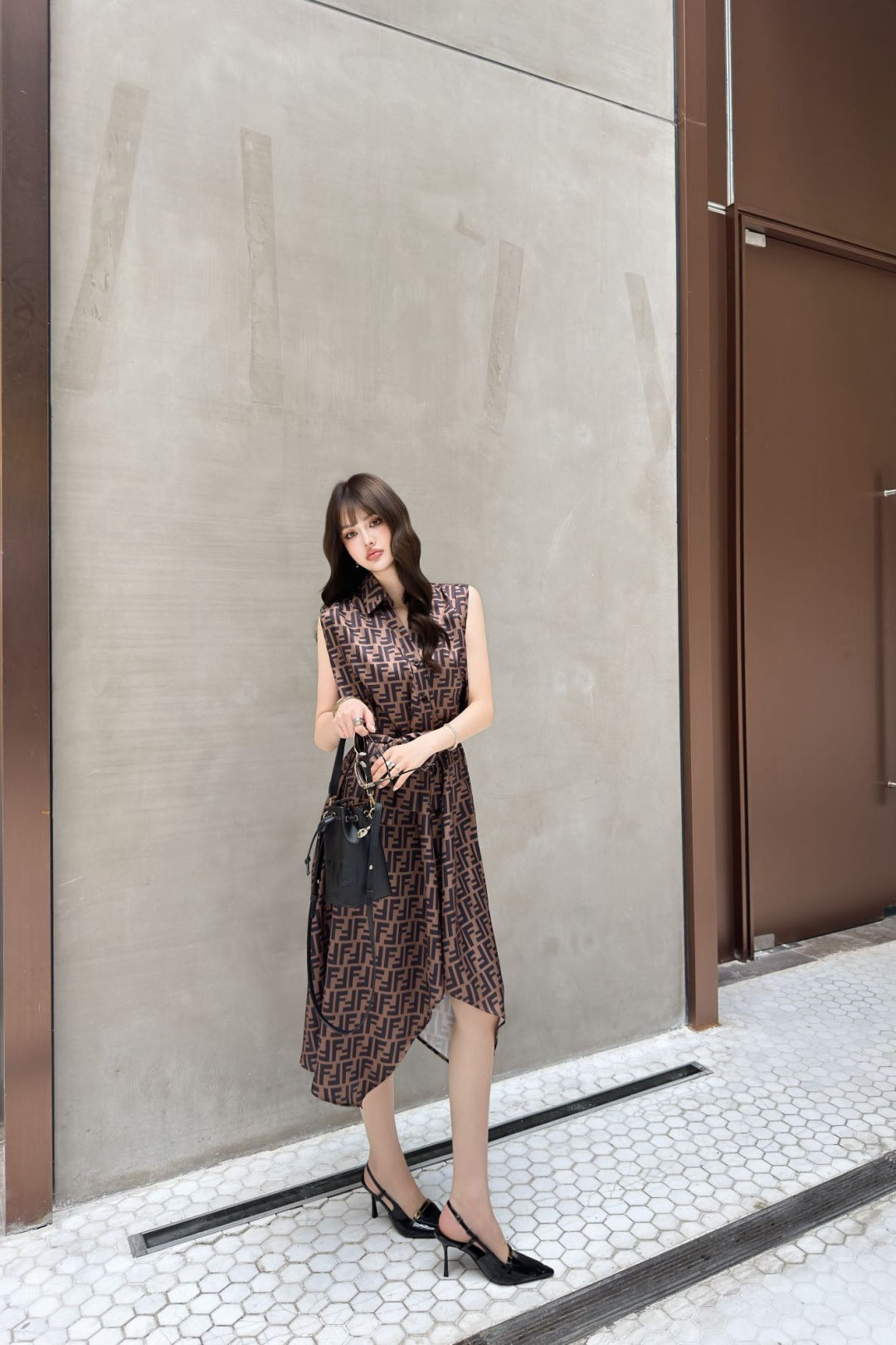 Fen 25ss sleeveless dress