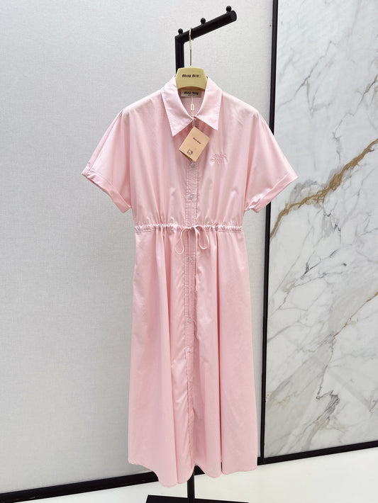 Miu 25ss drawstring dress