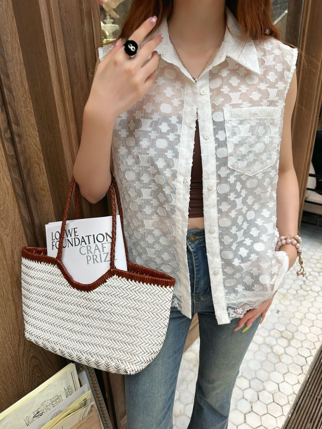 Louis 25ss lace vest