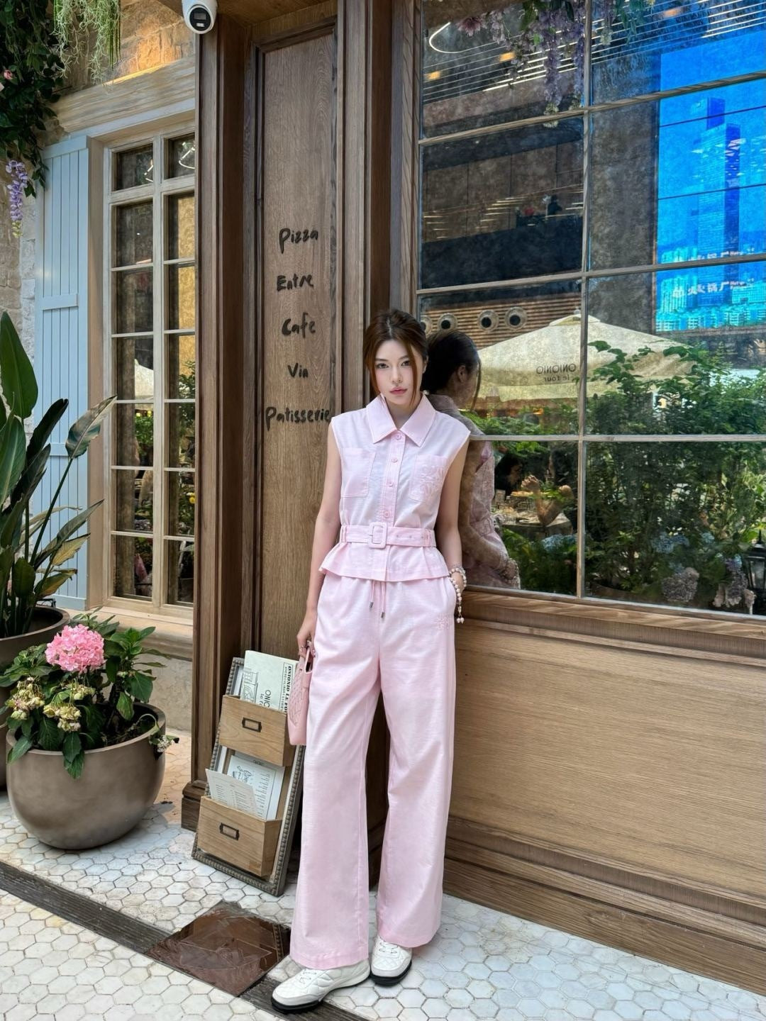 Loe 25ss vest pants set
