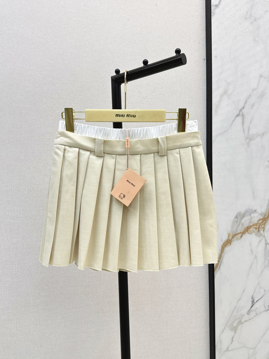Miu 25ss pleated skirt