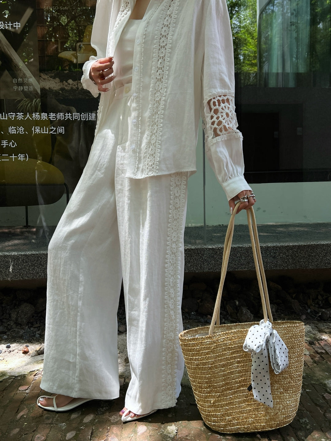 Zimm 25ss lace shirt