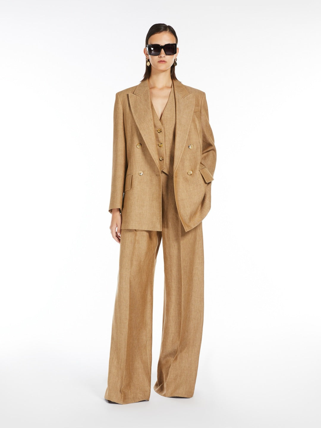 Max 25ss Linen blazer