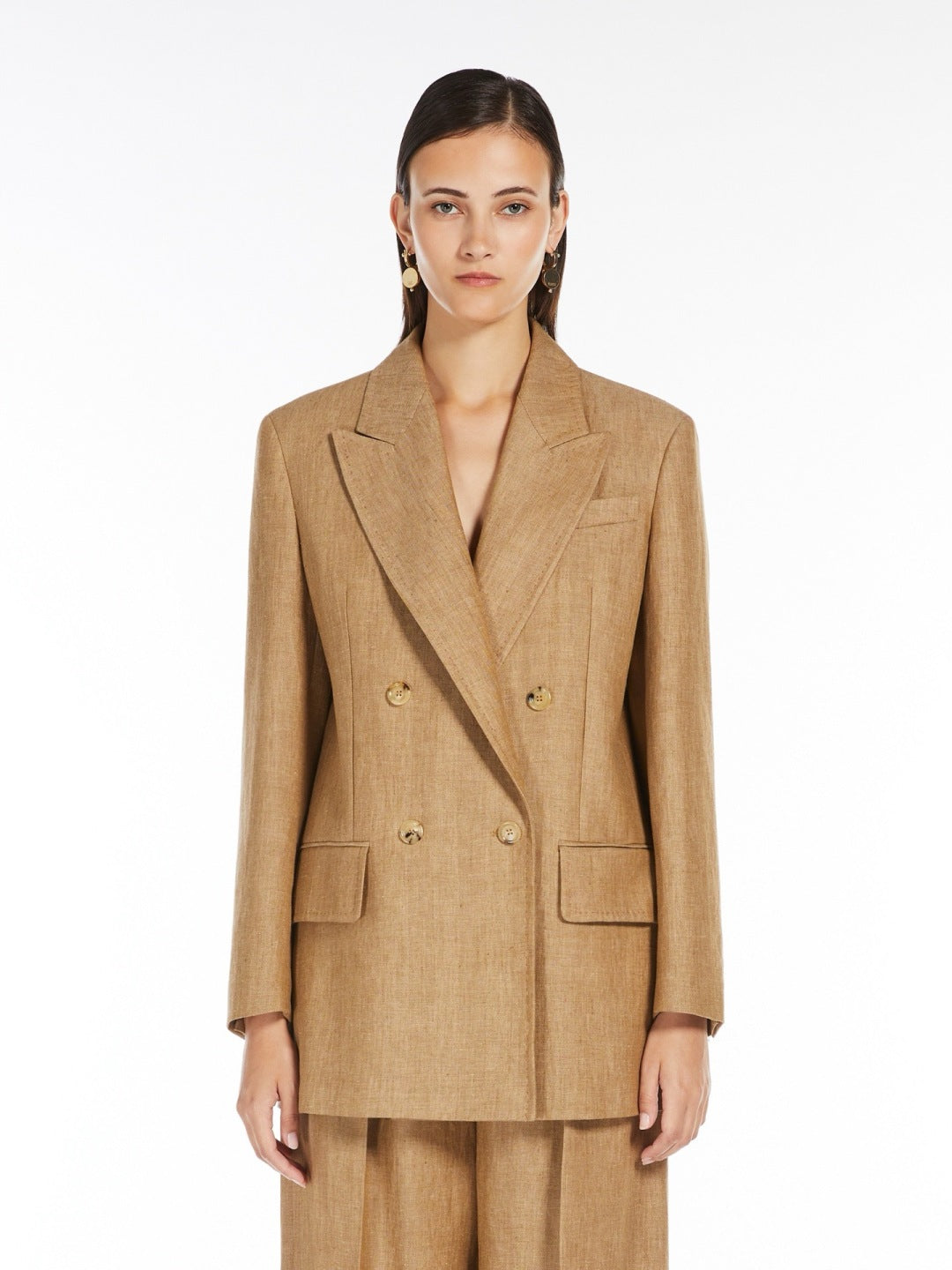 Max 25ss Linen blazer