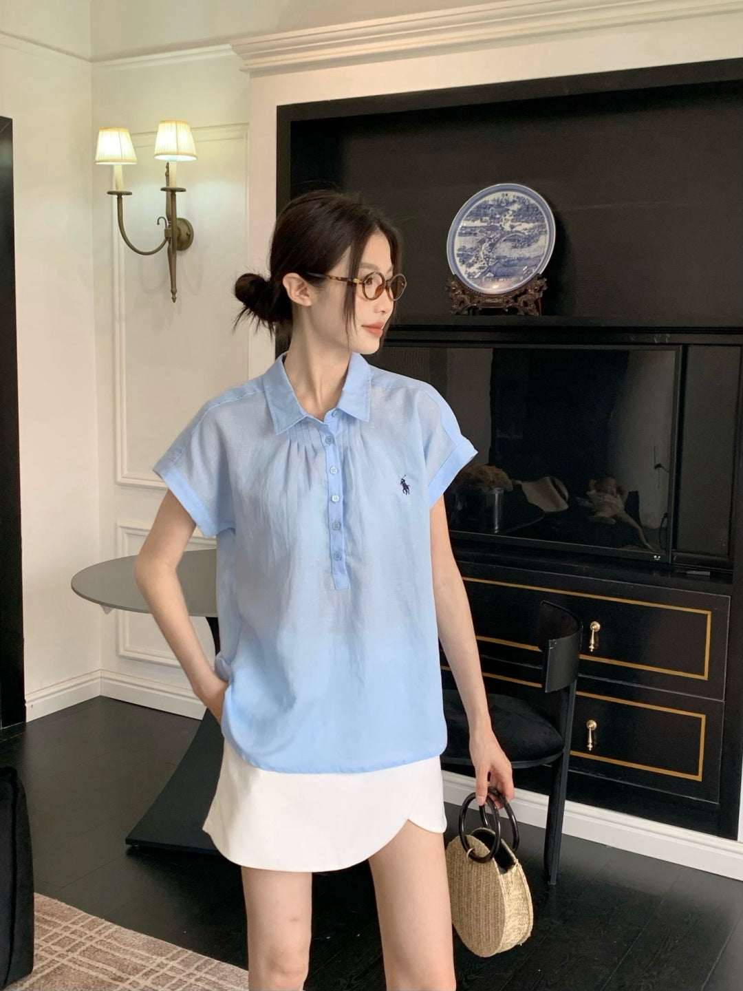 Ral 25ss linen polo shirt