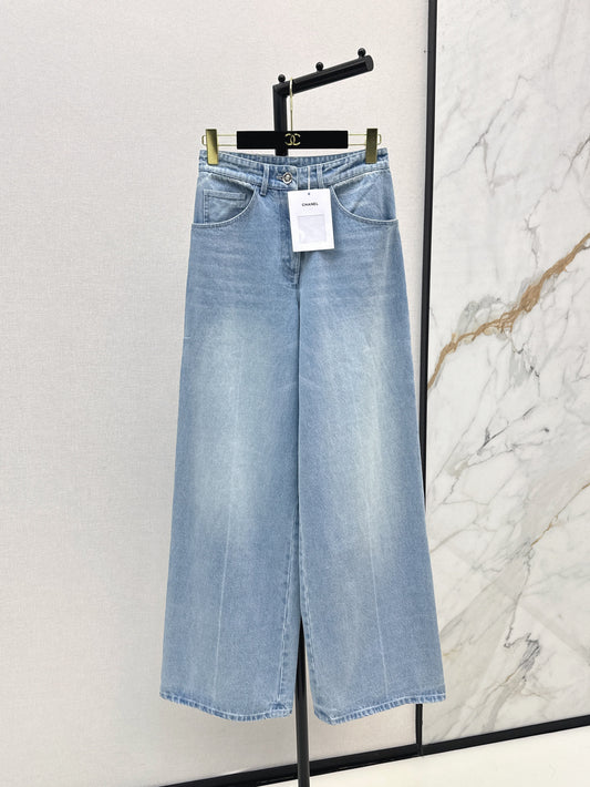 Chan 25ss beaded jeans