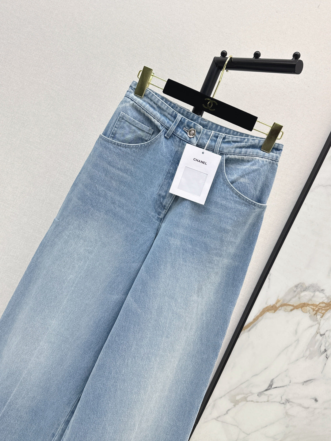 Chan 25ss beaded jeans