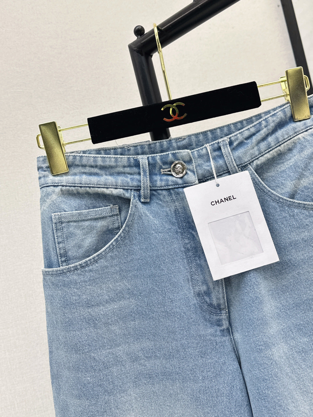 Chan 25ss beaded jeans