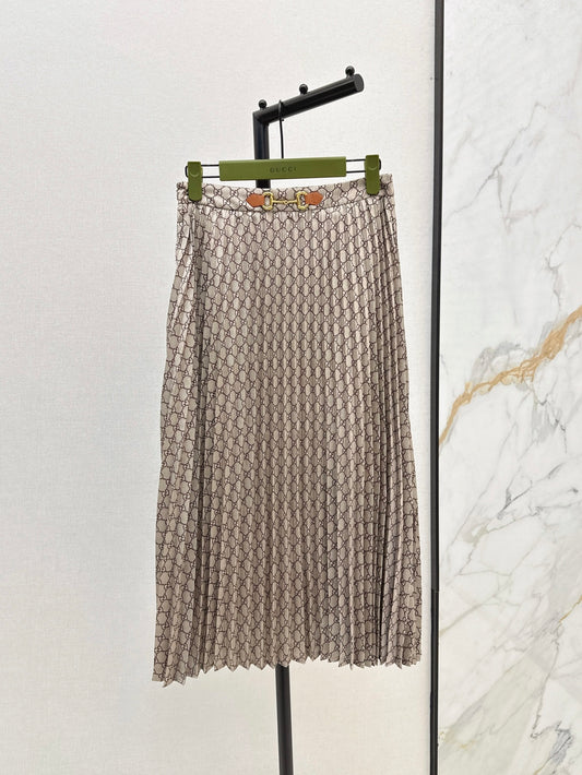 Guc 25ss print skirt