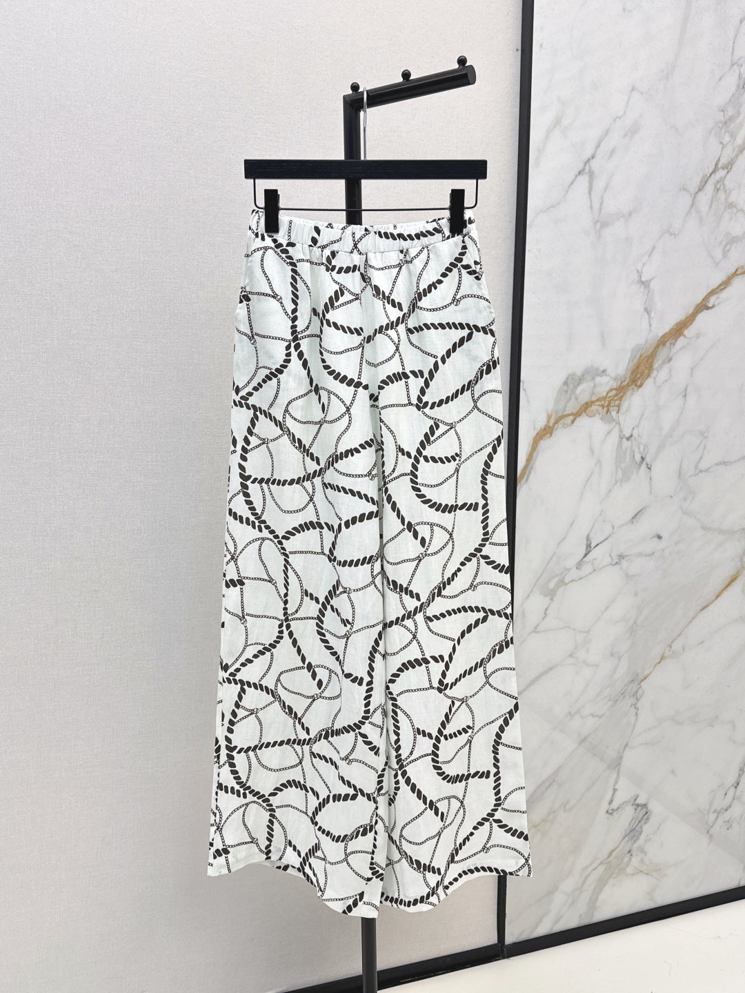Herm 25ss linen print pants