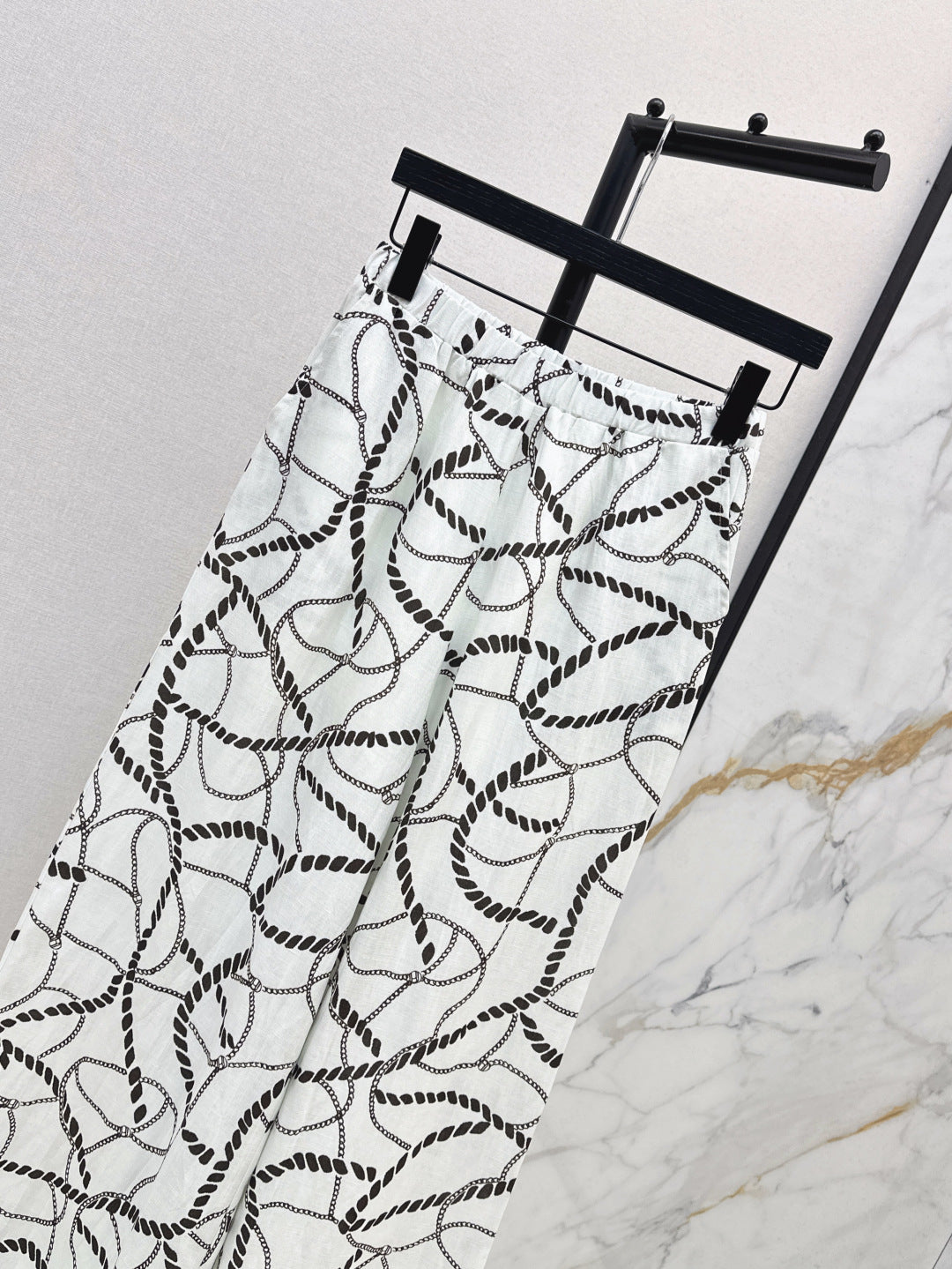 Herm 25ss linen print pants
